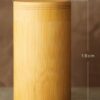 Bocaux de rangement en bambou faits main pour épices, thé, café et sucre avec couvercle vintage – Image 6