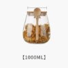 Récipient de stockage alimentaire avec couvercle et cuillère en bois de bambou – Image 7