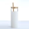 Bouteille en verre haute qualité avec couvercle en bambou – Image 9