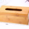 Boîte à mouchoirs en bambou rectangulaire pour maison et bureau – Image 8