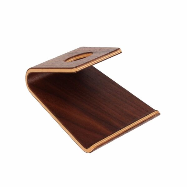 Support léger et mince en bois de bambou pour iPhone et autres smartphones