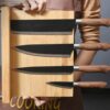 Support de rangement en bambou écologique avec magnets pour couteaux de cuisine – Image 7