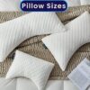 Oreillers en mousse à mémoire de forme déchiquetée avec housse en bambou amovible et lavable – Image 4