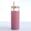 Bouteille en verre haute qualité avec couvercle en bambou – Image 12