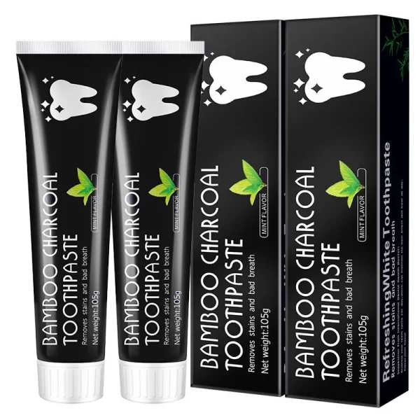 Dentifrice blanchissant naturel au charbon de bambou et coquille de noix de coco – 105g