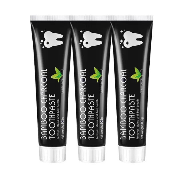 Dentifrice blanchissant naturel au charbon de bambou et coquille de noix de coco – 105g – Image 2