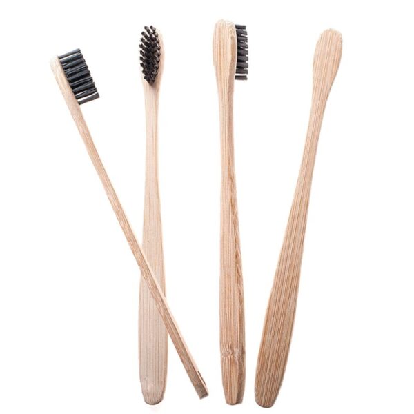 Brosse à dents en bambou naturels pour la maison, la famille et les voyages – Image 6